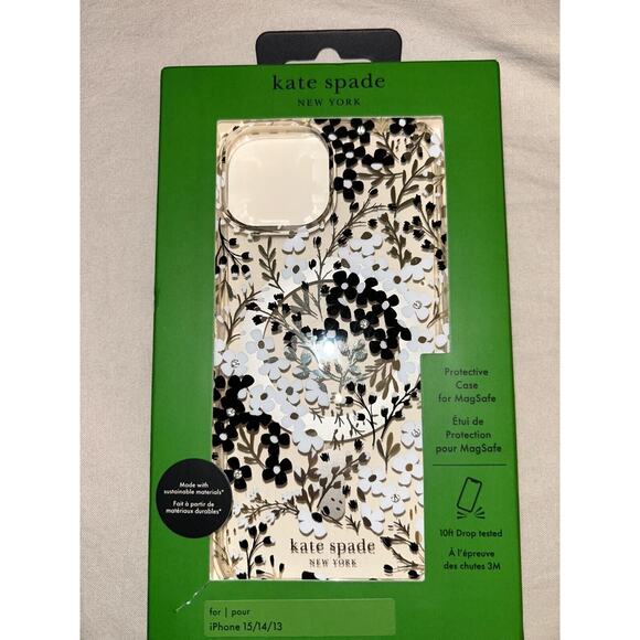 Kate Spade Protective Hardshell Case Mag Safe Apple iPhone 13/14/15 DUAL CAMERA - Picture 4 of 8